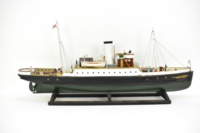 Lot 237 - BRITANNIA; a wooden and resin model of the...