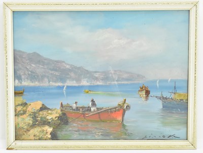 Lot 398 - A 20th century Neapolitan School oil on board,...