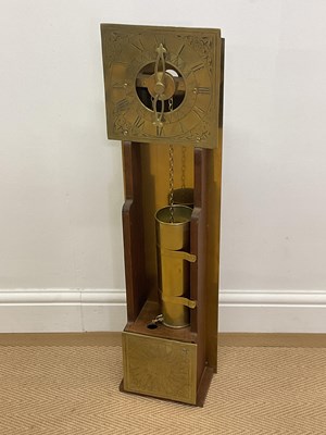 Lot 697 - A reproduction Dutch water clock with brass...