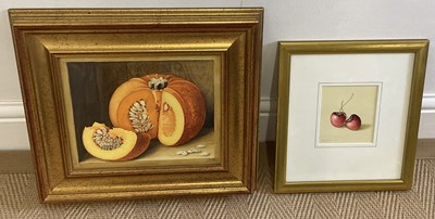 Lot 540 - JENNY BARRON; watercolour, study of two...