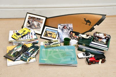 Lot 1001 - LOTUS MEMORABILIA; a collection of ephemera to...