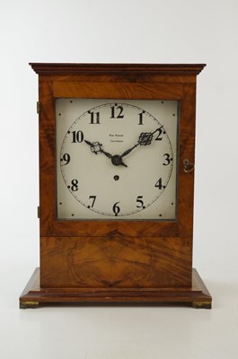 Lot 1344 - WILLIAM WOOD FARNHAM; a walnut cased mantel...