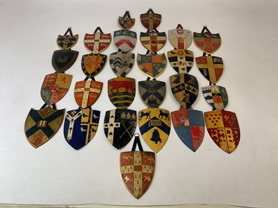 Lot 11 - An unusual collection of 19th century shield...