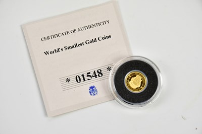 Lot 2660 - A single gold proof coin from the World's...