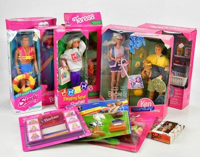 Lot 1611 - BARBIE; a collection of vintage boxed dolls...