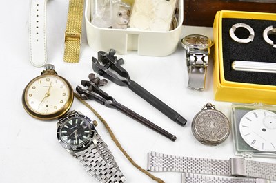 Lot 711 - A large collection of pocket watch movements,...