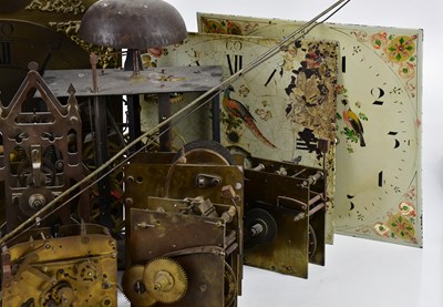 Lot 1304 - A collection of longcase clock movements,...