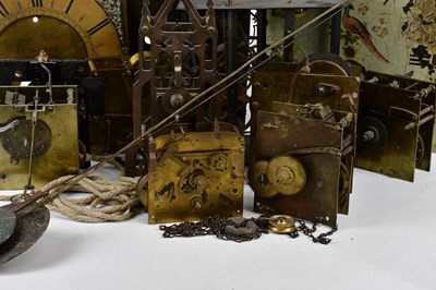 Lot 1304 - A collection of longcase clock movements,...