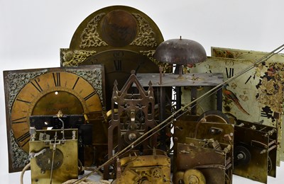 Lot 1304 - A collection of longcase clock movements,...