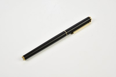 Lot 1505 - MONTBLANC; a black cased fountain pen, length...