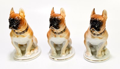 Lot 548 - Three identical Russian porcelain models...