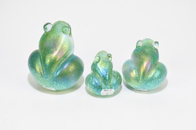 Lot 443 - JOHN DITCHFIELD FOR GLASFORM; three iridescent...