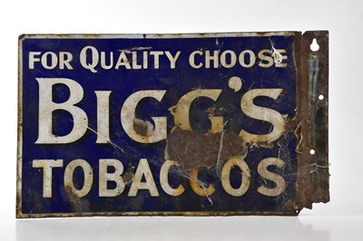 Lot 1426 - A double sided enamel sign, 'For Quality...
