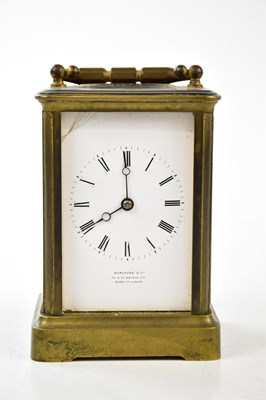 Lot 1351 - A late 19th century French brass cased...