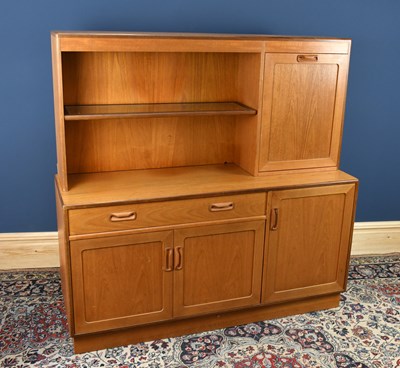 Lot 3009 - G-PLAN; a teak sideboard with raised back,...