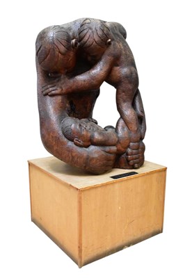 Lot 699 - TED ROOCROFT (1918-1991); a carved wooden...