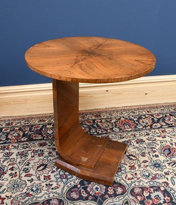 Lot 3016 - A 1930s Art Deco walnut coffee table with...
