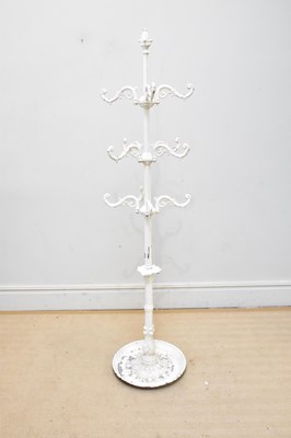 Lot 1565 - A Victorian style white painted cast iron...