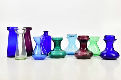 Lot 1474 - An apothecary type blue glass jar, together...