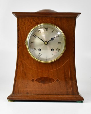 Lot 149 - An Edwardian mahogany mantel clock, the...