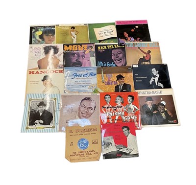 Lot 528 - A group of eighteen jazz related LPs,...