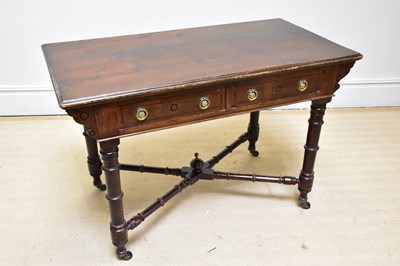 Lot 1046 - A late Victorian ash dressing table with two...