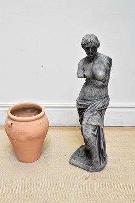 Lot 1278 - A decorative composite garden statue of Venus...