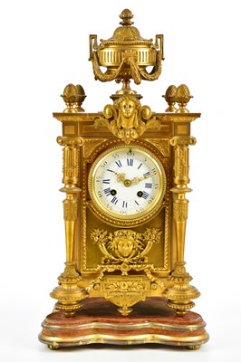 Lot 1329 - A late 19th century French ormolu eight day...
