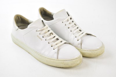 Lot 934 - AXEL ARIGATO; a pair of white leather trainers...