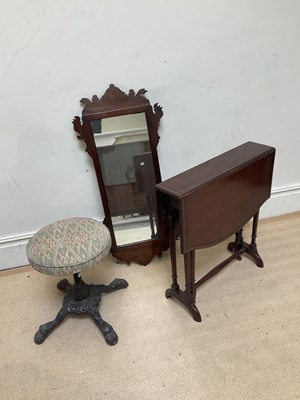 Lot 1094 - A Victorian cast iron piano stool, height 43cm,...