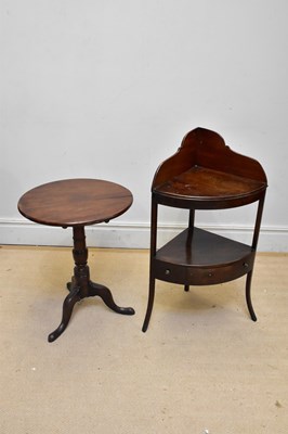 Lot 1097 - A 19th century mahogany single drawer wash...