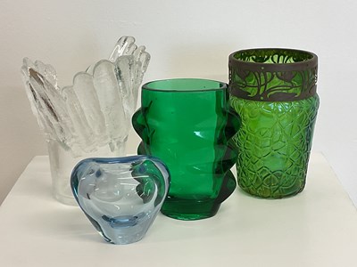 Lot 249 - A group of Swedish, Danish and Czech art glass,...