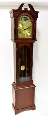 Lot 168 - A Georgian-style mahogany cased longcase clock...