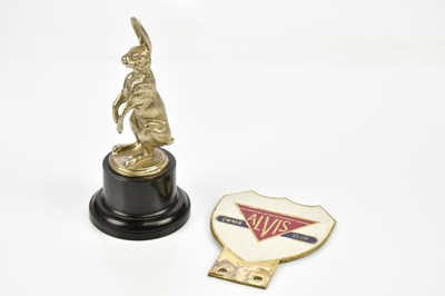 Lot 1484 - ALVIS; a silver plated mascot modelled as a...
