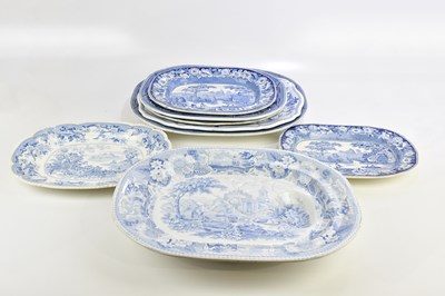 Lot 766 - Eight Victorian and later ironstone meat...