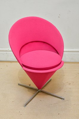 Lot 174 - VERNER PANTON FOR VITRA; a cone chair,...