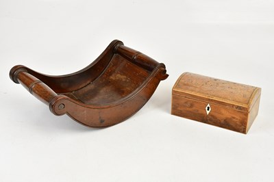 Lot 1414 - A 19th century mahogany cheese coaster, length...