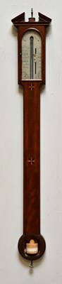 Lot 1354 - CASARTELLI; a 19th century inlaid mahogany...