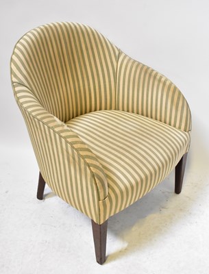 Lot 28 - An early 20th century upholstered tub chair...