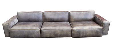 Lot 1168 - TIMOTHY OULTON; a large contemporary leather...