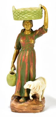 Lot 423 - AMPHORA; an Art Nouveau figure