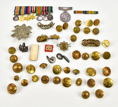 Lot 1302 - A collection of WWI and later medals and...