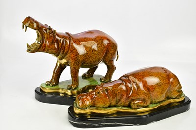 Lot 1590 - MARIUS; two limited edition cold painted...