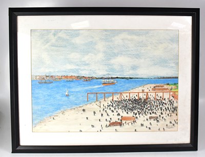 Lot 606 - COLIN KIRWAN; pencil and coloured pencil,...