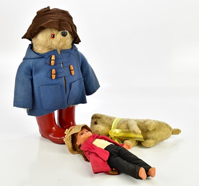 Lot 743 - A vintage Paddington Bear teddy, with further...