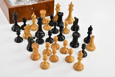 Lot 427 - A Jacques style Staunton chess set, height of...