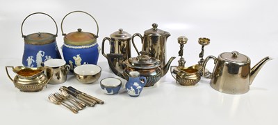 Lot 902 - ROYAL WORCESTER; a collection of plated ware...