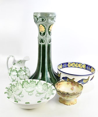 Lot 792 - An Art Nouveau style jardinière stand with...