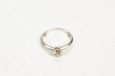 Lot 33 - TIFFANY AND CO; a platinum and diamond...