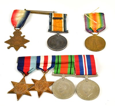 Lot 1278 - An interesting WWI medal trio to J A Lacey POM...